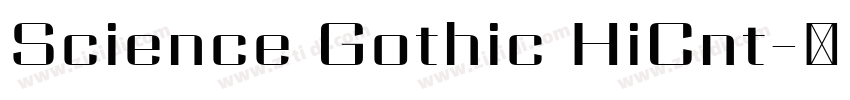 Science Gothic HiCnt字体转换